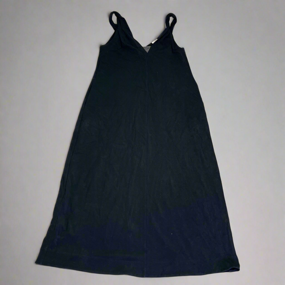BRUNELLO CUCINELLI Ankle Dress W/ Shimmer Chest Accent 98% Cotton Women's Sz L